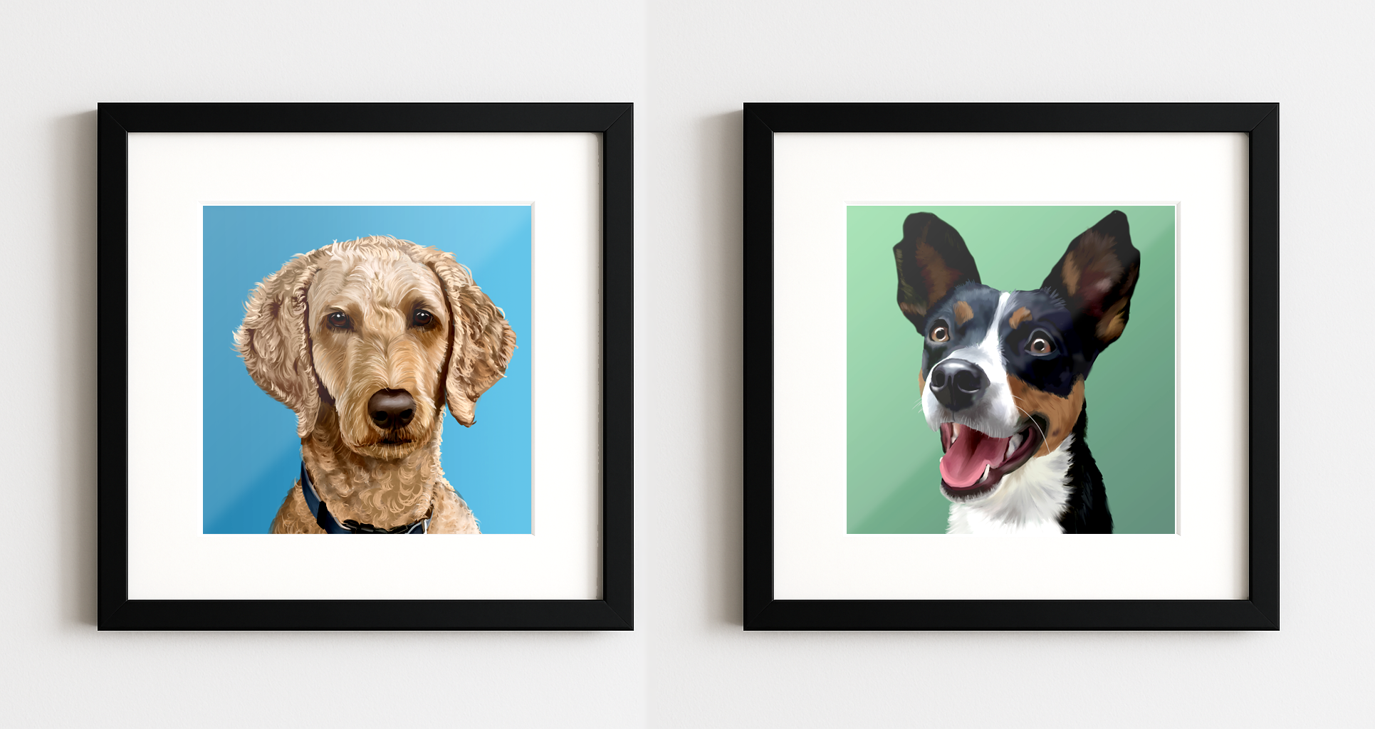 photo of framed prints